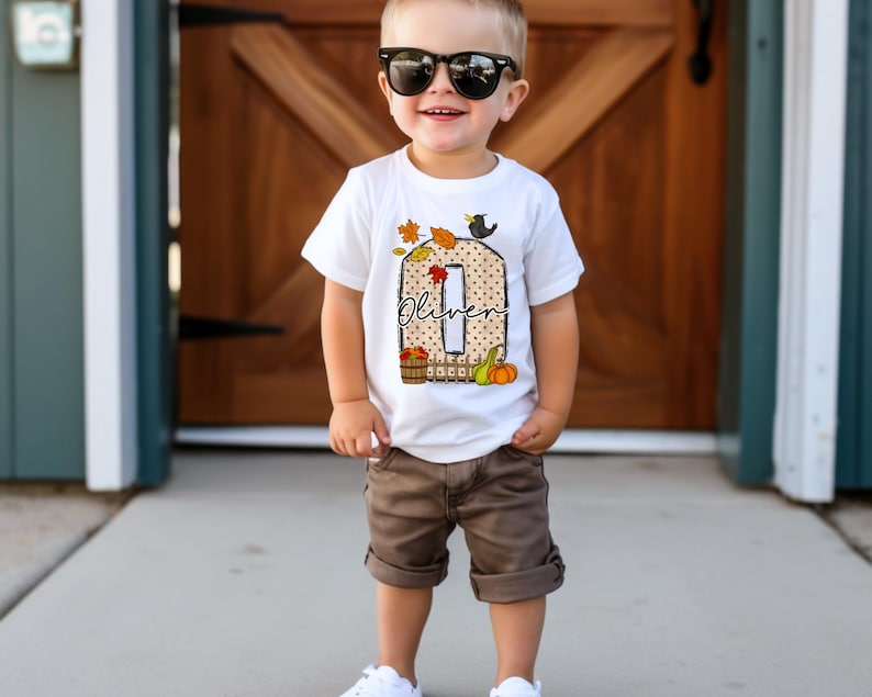 Kids Fall Shirt with Name, Personalized Fall Shirt For Girls , Cute Fall Shirt, Kids Name Shirt, Childen Fall Name Tshirt, Toddler Shirt Boy