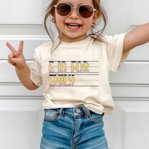 Custom Name School Shirt, Kids Back To School Shirt, First Day Of School Shirt, Cute Toddler School Outfit for Boy Girl, Back To School Gift