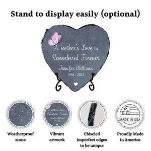 Loss of a Mother Sympathy Gifts, Personalized Memorial Stone Plaque, Heartfelt Gift , Sympathy Gift, Slate Grave Marker, Remembrance, Bereavement Gift, Loss of a Loved One