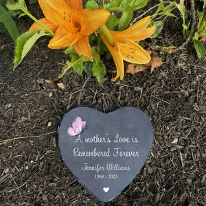 Loss of a Mother Sympathy Gifts, Personalized Memorial Stone Plaque, Heartfelt Gift , Sympathy Gift, Slate Grave Marker, Remembrance, Bereavement Gift, Loss of a Loved One