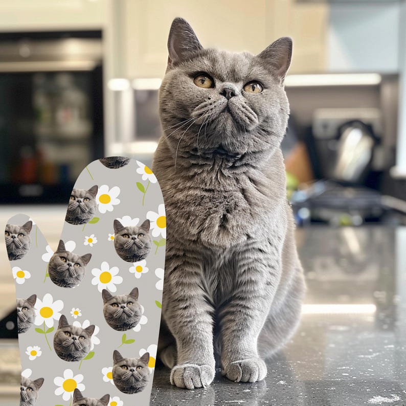 Personalized Dog Mitt, Custom Oven Mitts For Your Cute Dog, Dog Gift, Cat Gift, Gift For Dog Lovers, Christmas Gift