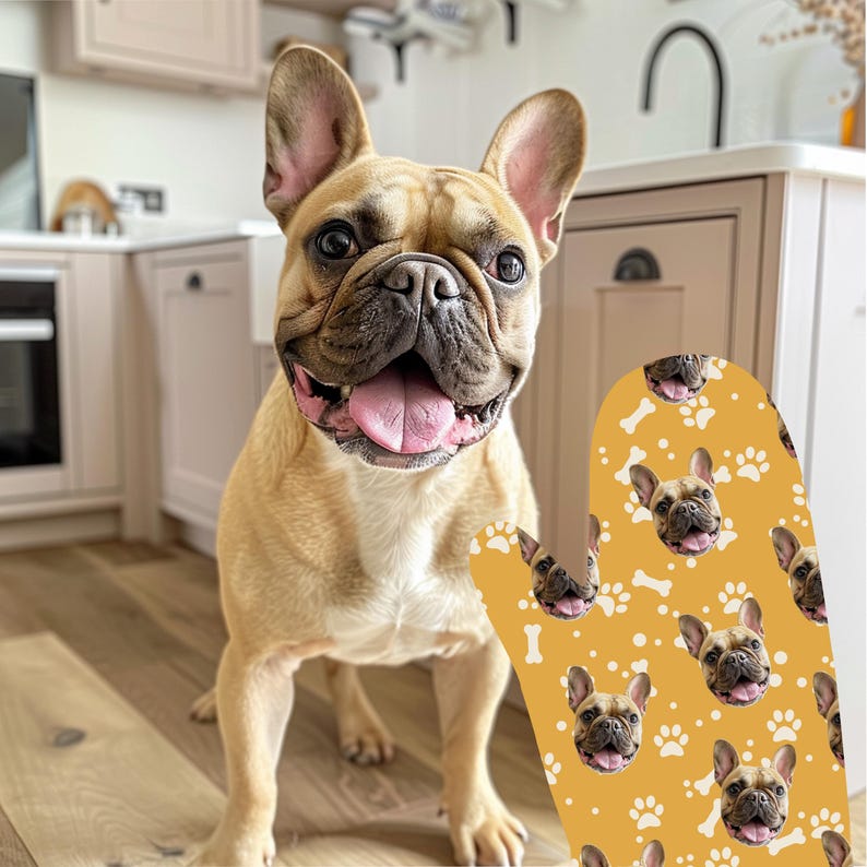 Personalized Dog Mitt, Custom Oven Mitts For Your Cute Dog, Dog Gift, Cat Gift, Gift For Dog Lovers, Christmas Gift