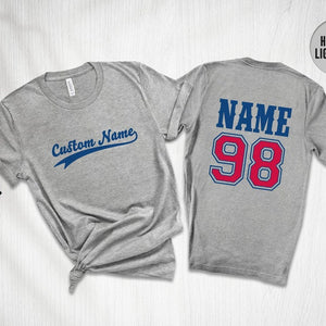 Custom Team Name Jersey T Shirt, Custom Sports Team Name Baseball Shirt, Matching Family Baseball, Personalized Name Shirt, Sports Team Name