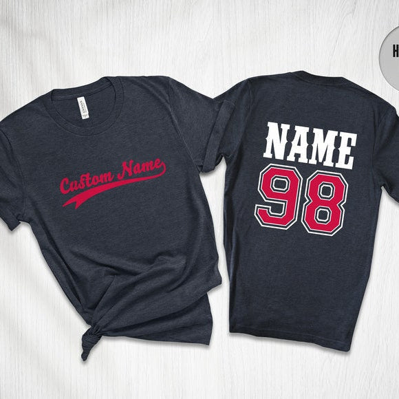 Custom Team Name Jersey T Shirt, Custom Sports Team Name Baseball Shirt, Matching Family Baseball, Personalized Name Shirt, Sports Team Name
