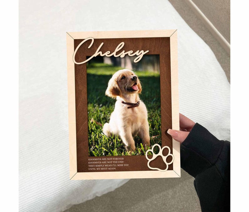 Personalized Pet Memorial Picture Frame, Pet Lover Photo Gift, Dog Keepsake Sign with Name, Cat Loss Gift, Pet Loss , Loss Of Dog