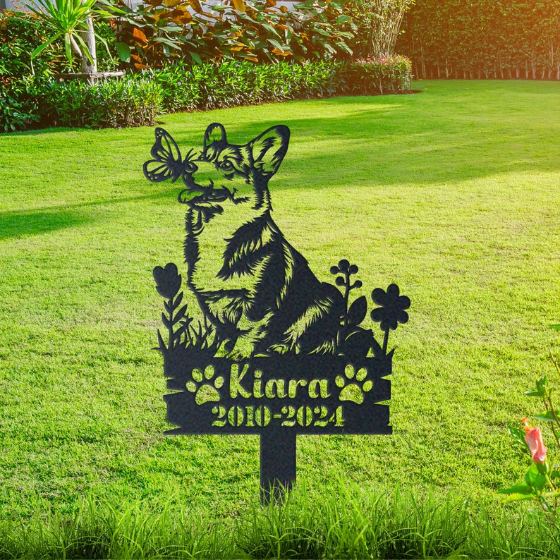 Personalized Dog Memorial Stake, Custom Dog Photo In Loving Memory, Dog Memorial Gift, Pet Loss Gift