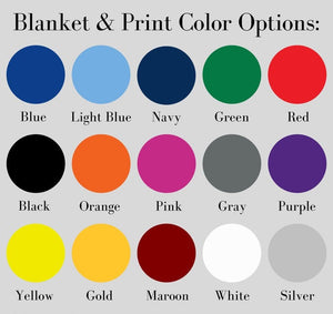 Personalized Cheerleading Blanket Custom Name Senior Cheer Gift Custom Cheer Coach Gift Competitive Cheer Team Gift For Cheerleader Blanket