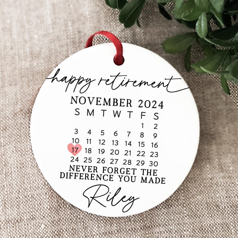 Retirement Gifts for Men and Women 2025 Christmas Ornament Never Forget the Difference You Made Appreciation Gift for Coworker Keepsake