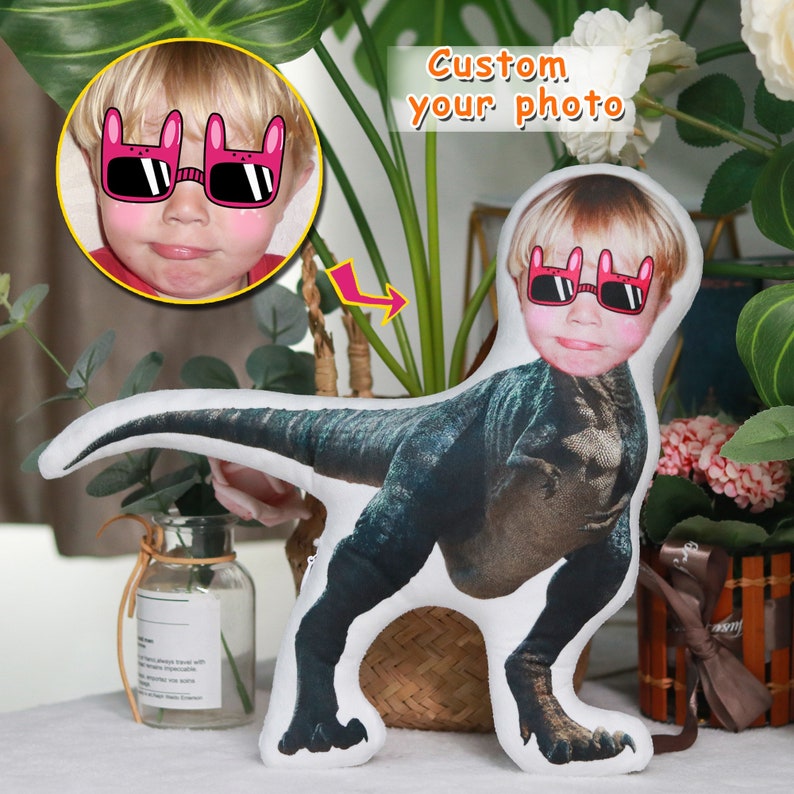Personalized Human Face Animal Pillow,Custom Photo Cushion, Spoof Gifts, Party Gifts, Birthday Gift for Men, Customized Christmas Gifts