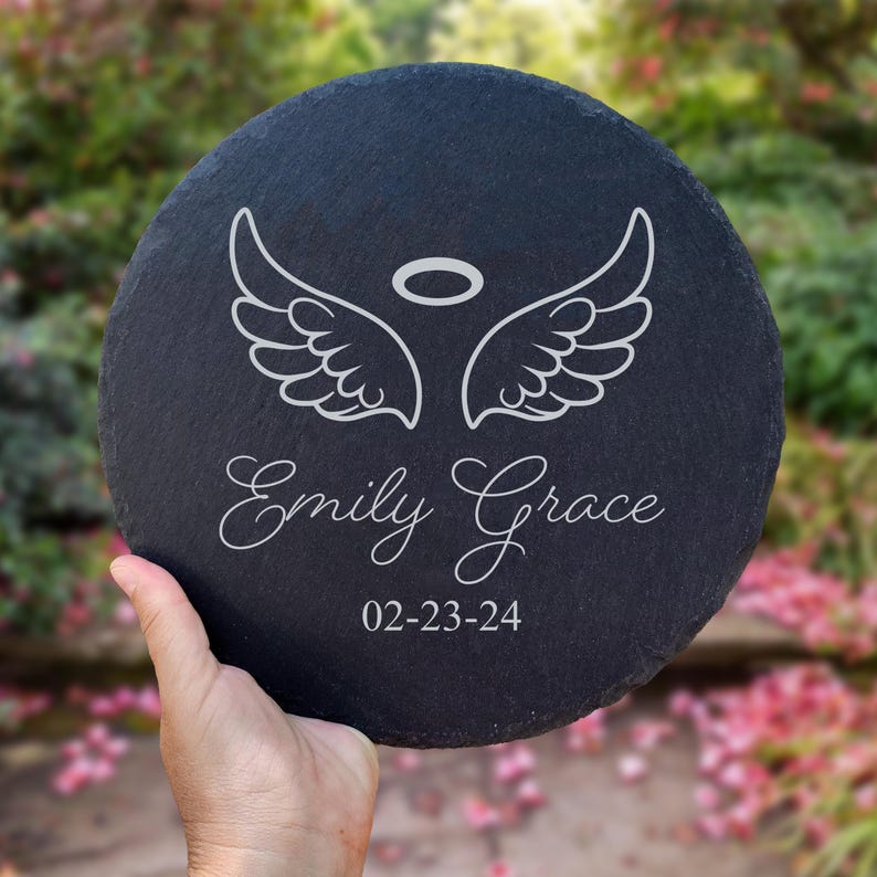 Baby Loss Sympathy Gift, Personalized Memorial Stone with Name & Date, Remembrance Grieving Gift, Stillbirth Miscarriage Angel Baby Keepsake