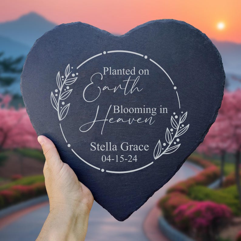 Baby Loss Sympathy Gift, Personalized Memorial Stone with Name & Date, Remembrance Grieving Gift, Stillbirth Miscarriage Angel Baby Keepsake