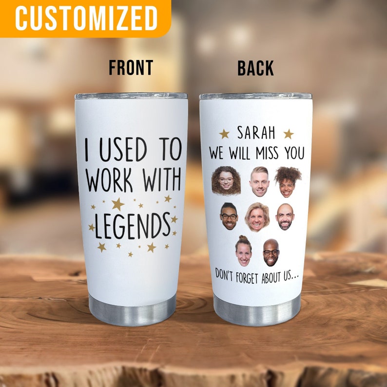 Funny Tumbler For Coworker, Custom Face Coworker, Funny Farewell Coworker, Retired Coworker Gifts, Mug For Retirement, Leaving Job Gift.