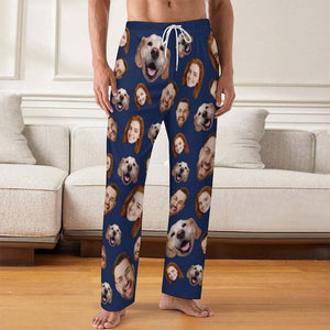 Custom Women Men Kid Pajama Pants with Faces, Mutiple Faces on Pajamas,Face Pajama Pants, Personalized Pajamas with Face,Custom Face Pajamas