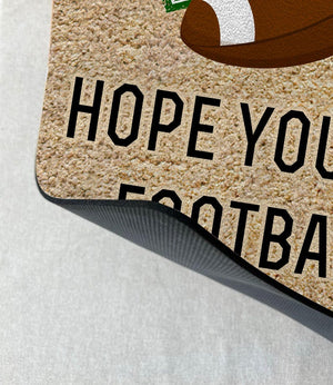 Welcome To Our Home Hope You Like Football, Football Doormat, Touchdown Celebration, Football Season, Sports Fan Gift, Football Home Decor