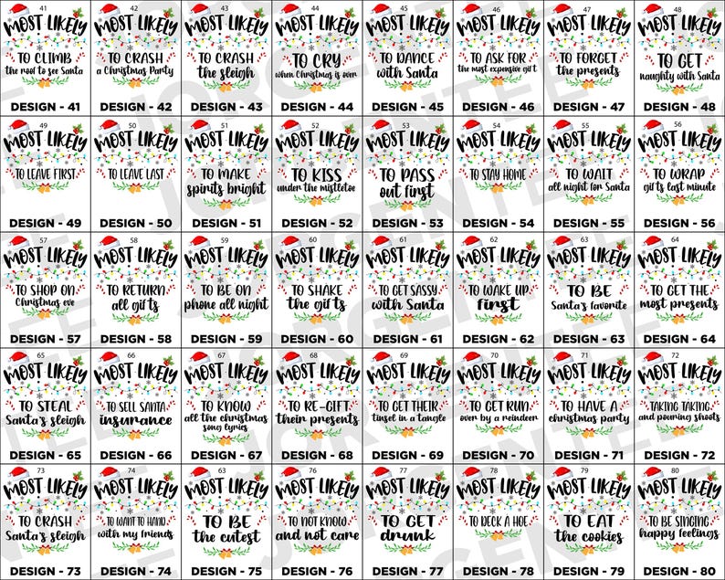 160 Quotes Most Likely to Christmas Shirts, Family Matching Shirt, Most Likely To Shirt, Custom Group Xmas Shirt, Christmas Unisex Pajamas