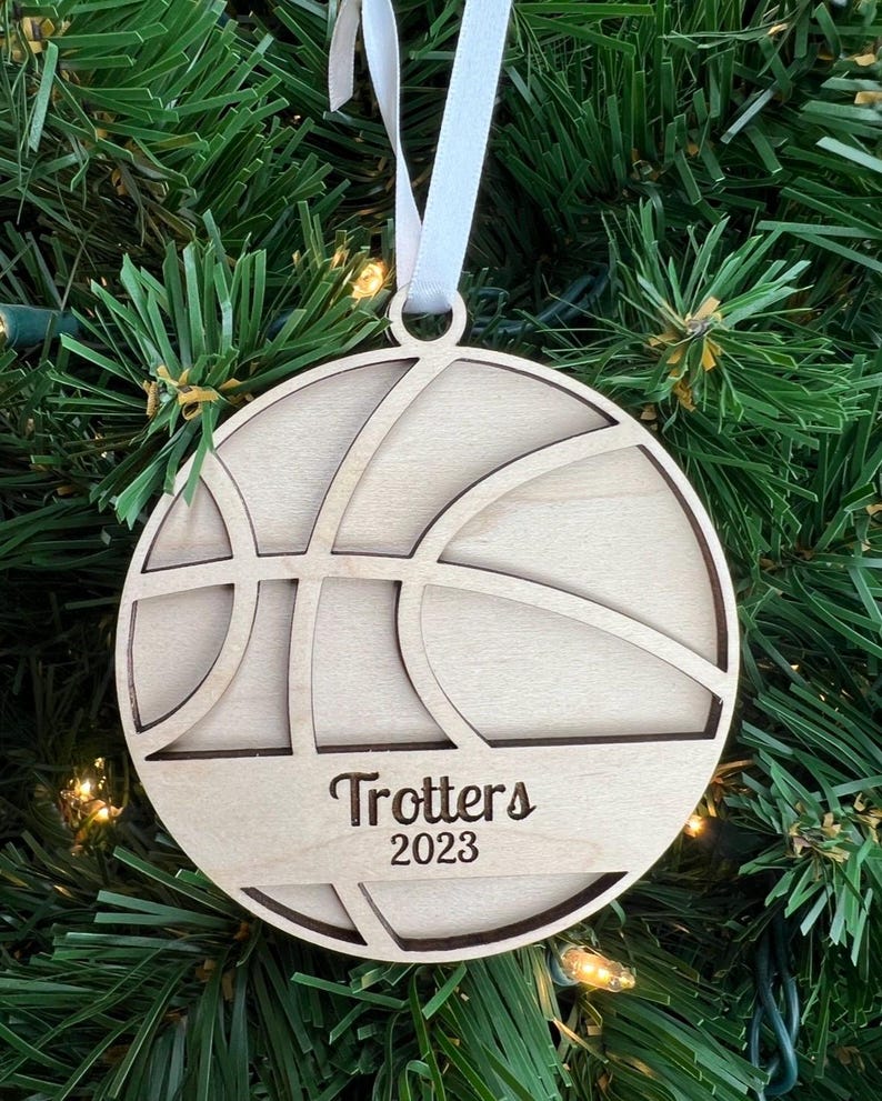 Personalized Basketball Ornament