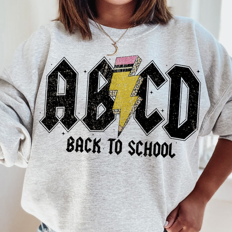 ABCD back to school Shirt, Back to School T-Shirt,Teacher Appreciation Gift, First Day of School Shirt, Toddler first day of school shirt