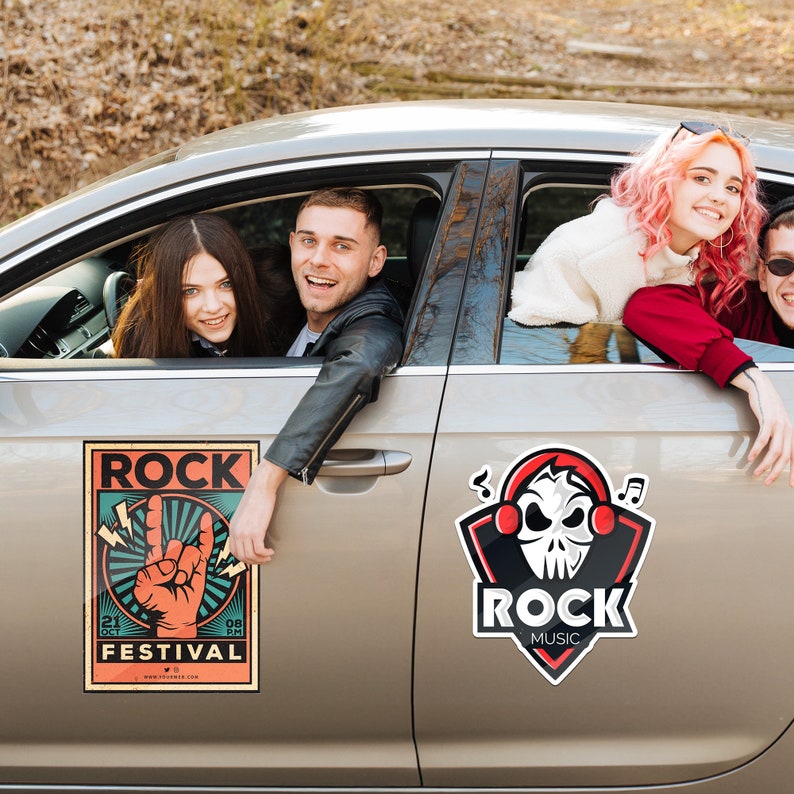 Custom Car Magnet with Your Logo - Magnetic Car Signs with Your Design - Custom Magnetic Car Decal for Marketing Fathers Day Gifts