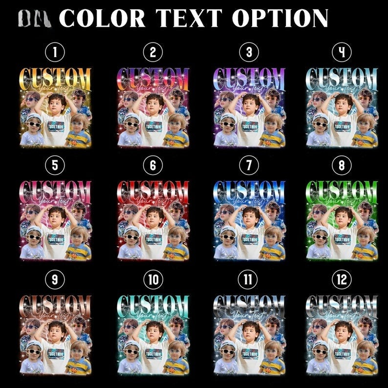 Custom Tshirt With Photo For Kid, Personalized Your Child Name Shirt, Birthday Gift for Kid Boy