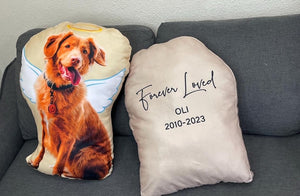 Custom Pet Pillow, Dog Memorial Remembrance Throw Pillow 3D Pillow Pet Photo Pet Cat Pillow Custom, Personalized Pet Pillow