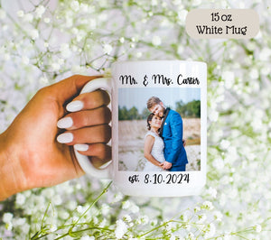 Personalized Photo Coffee Mug Birthday Gift, Custom Mug Gift for Mom, Anniversary Gift for Her/Him, Valentine's day gifts, Mug with Picture