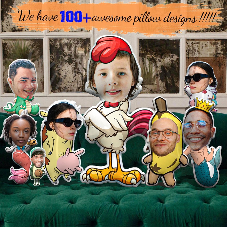 Personalized Photo DIY Humanoid Cushion,face pillow,basketball team toys,Double Printed,cartoon image doll,Picture Cushion,wedding gifts