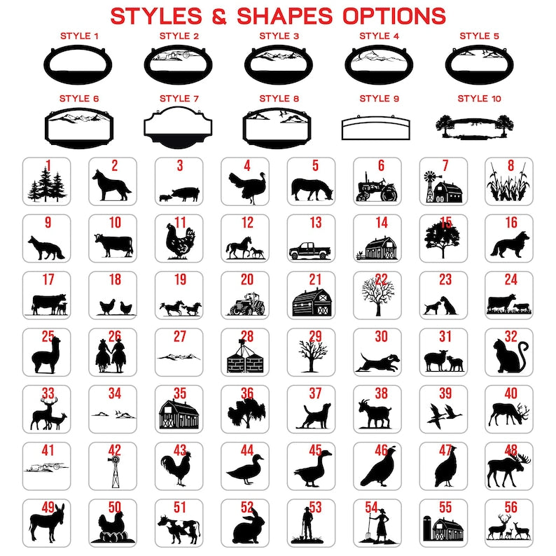 Personalized Metal Farm Sign, Custom Every Farm Sign, Large Farm Sign, Farmville Metal Sign, Farm Gate Sign, Farm Sign with Dog, Cat, Cow