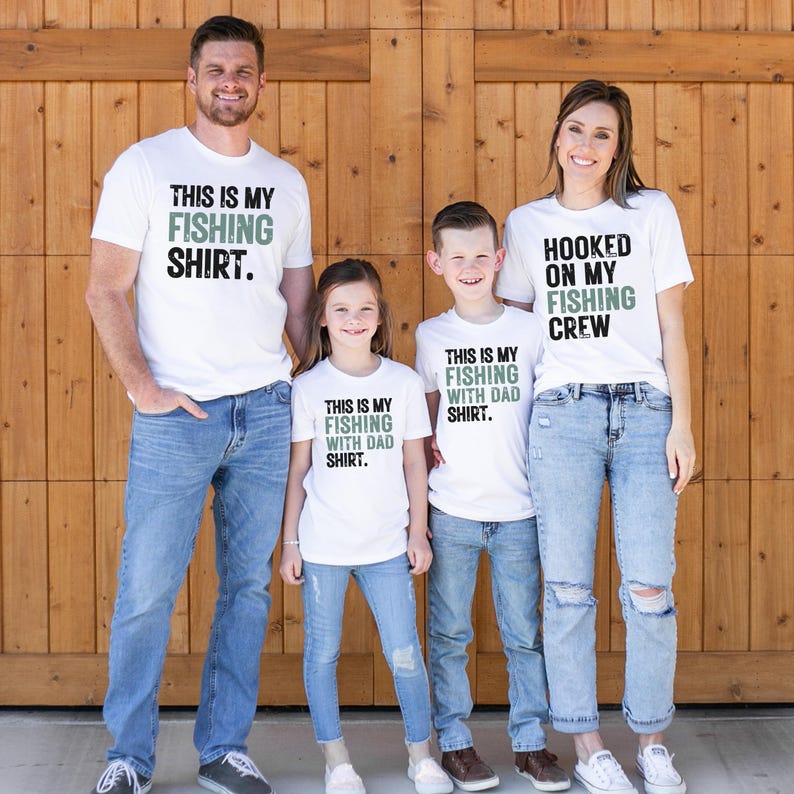 Matching Father Son Fishing Shirts, Daddy and Me Gift