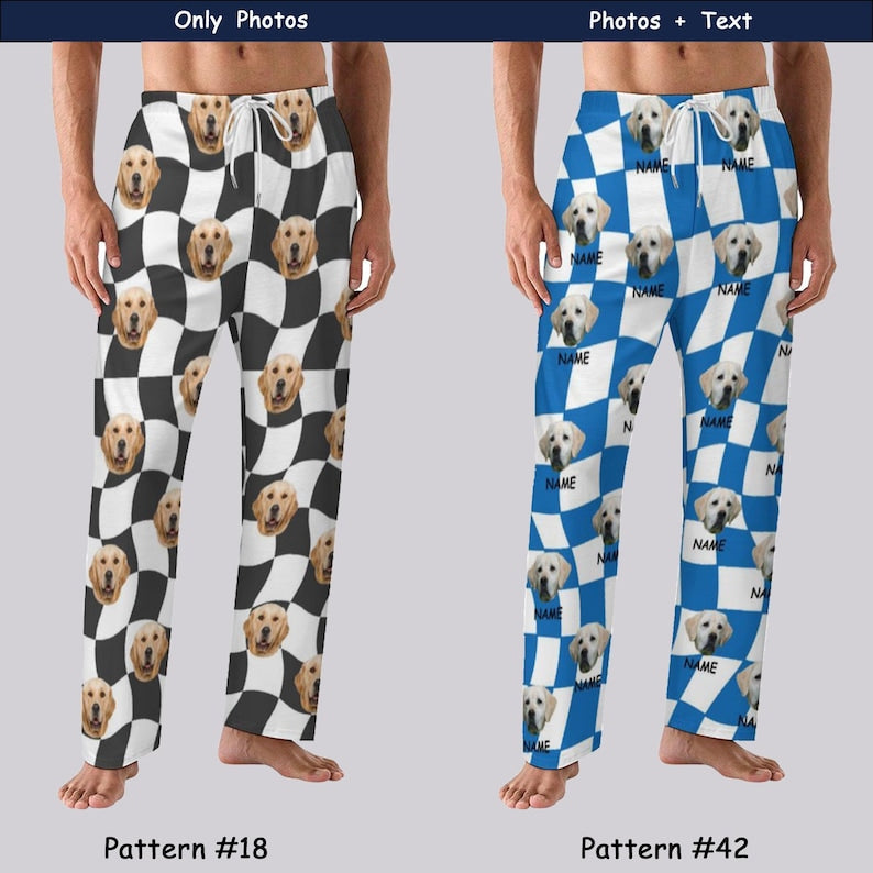 Custom Pajama Pants,Custom Dog Face Pajama,Personalized Pet Photo Pajamas,Men Pajama,Women Pajama,Personalized Gift,Graduation party Gifts