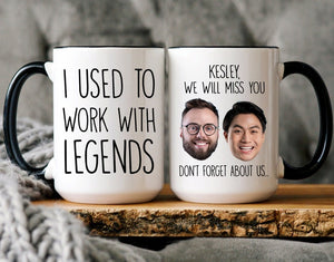 Retired Coworker Gift, Coworker Retirement Mug, Going Away Gift For Coworker, I Used To Work With Legends, Mug For Retirement, Coworker Gift