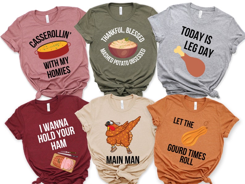 Thanksgiving Family Dinner Shirt, Thanksgiving Puns Shirt, Thanksgiving Foods Group Shirts, Thanksgiving Matching Shirt, Family Cousins Tee