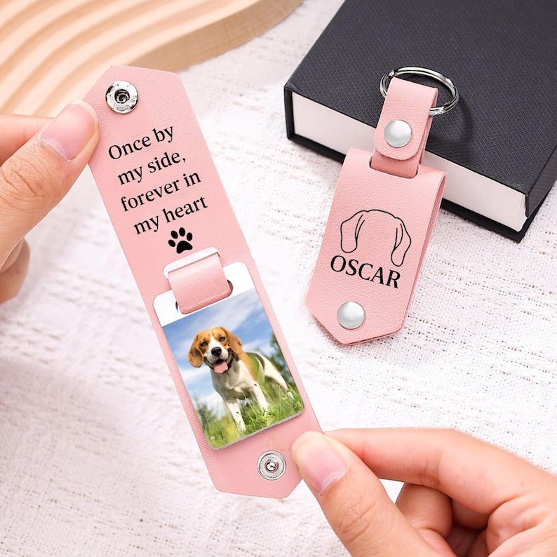 Pet Memorial Keychain, Pet Loss Gift, Pet Sympathy Gift, Custom Dog Picture Keychain,Pet Memorial Gift,Dog Remembrance Gift,Dog Passing Away