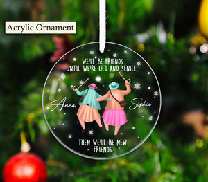 Custom Ornament For Friends, Friendship Ornament 2025, Christmas Gift, Gift For Friends, Christmas Keepsake, Gift For Her, Besties Ornament