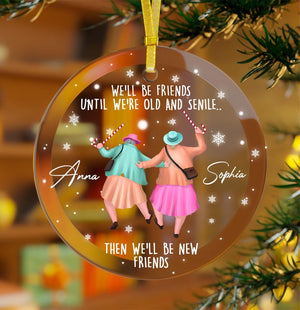 Custom Ornament For Friends, Friendship Ornament 2025, Christmas Gift, Gift For Friends, Christmas Keepsake, Gift For Her, Besties Ornament