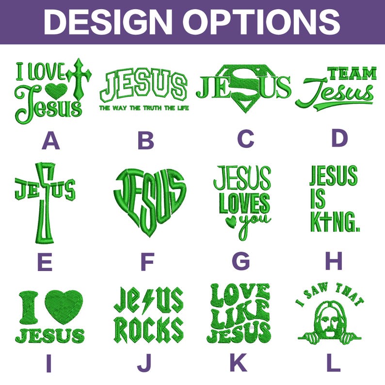 Embroidered JESUS Baseball Cap: Religious Christian Gift