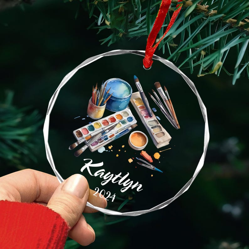 Artist Ornament, Personalized Artist Ornament, Artist Gifts, Art Teacher Ornament, Custom Artist Ornament, Painters Gift, Gift For Artist