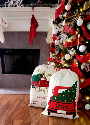 Personalized Santa sack, Canvas Santa sack for kids, Santa Sack, personalized, christmas bag, santa bag, canvas santa bag