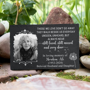 Photo Grave Marker Personalized, Outdoor Memorial Plaque, Remembrance Stone, Memorial Garden Stone, Sympathy Plaque, Gifts for Memorial
