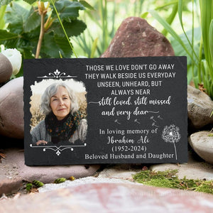 Photo Grave Marker Personalized, Outdoor Memorial Plaque, Remembrance Stone, Memorial Garden Stone, Sympathy Plaque, Gifts for Memorial