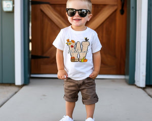 Kids Fall Shirt with Name, Personalized Fall Shirt For Girls , Cute Fall Shirt, Kids Name Shirt, Childen Fall Name Tshirt, Toddler Shirt Boy