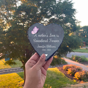 Loss of a Mother Sympathy Gifts, Personalized Memorial Stone Plaque, Heartfelt Gift , Sympathy Gift, Slate Grave Marker, Remembrance, Bereavement Gift, Loss of a Loved One
