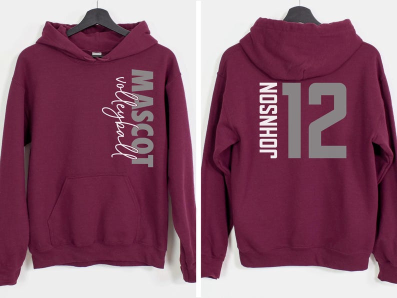 Custom Volleyball Shirt, Personalized Volleyball Shirt, Game Day Volleyball Hoodie, Mascot Volleyball Sweatshirt, Volleyball Dad Shirts