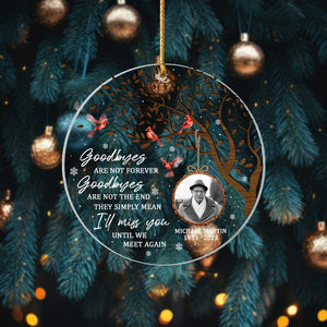 Personalized Memorial Ornament, Memorial Ornaments For Loss Of Loved One, Custom Photo Ornament, Remembrance Ornament, Christmas Gift