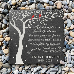 A Limb Has Fallen Memorial Garden Stone,Slate Grave Marker,Memorial Plaque, Remembrance,Bereavement Gift, Sympathy Gifts Loss of a Loved One