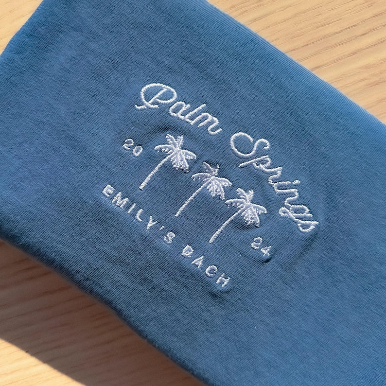 Custom Bachelorette Sweatshirt embroidered, luxury social club, bridal party gift, personalized wedding crewnecks, custom girls trip merch