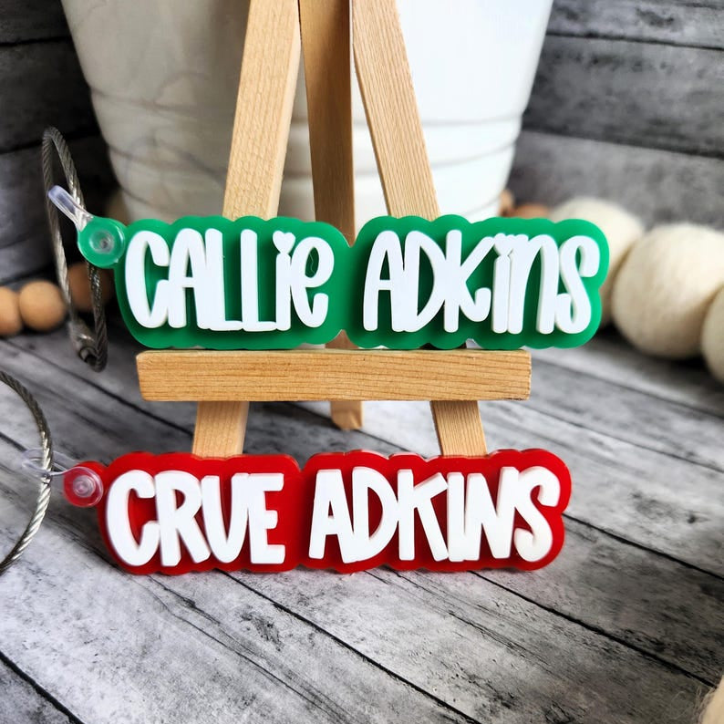 Backpack name tag, custom keychain, personalized name tag, diaper bag tag, back to school, teacher gift, gift for any occasion,lunch box tag
