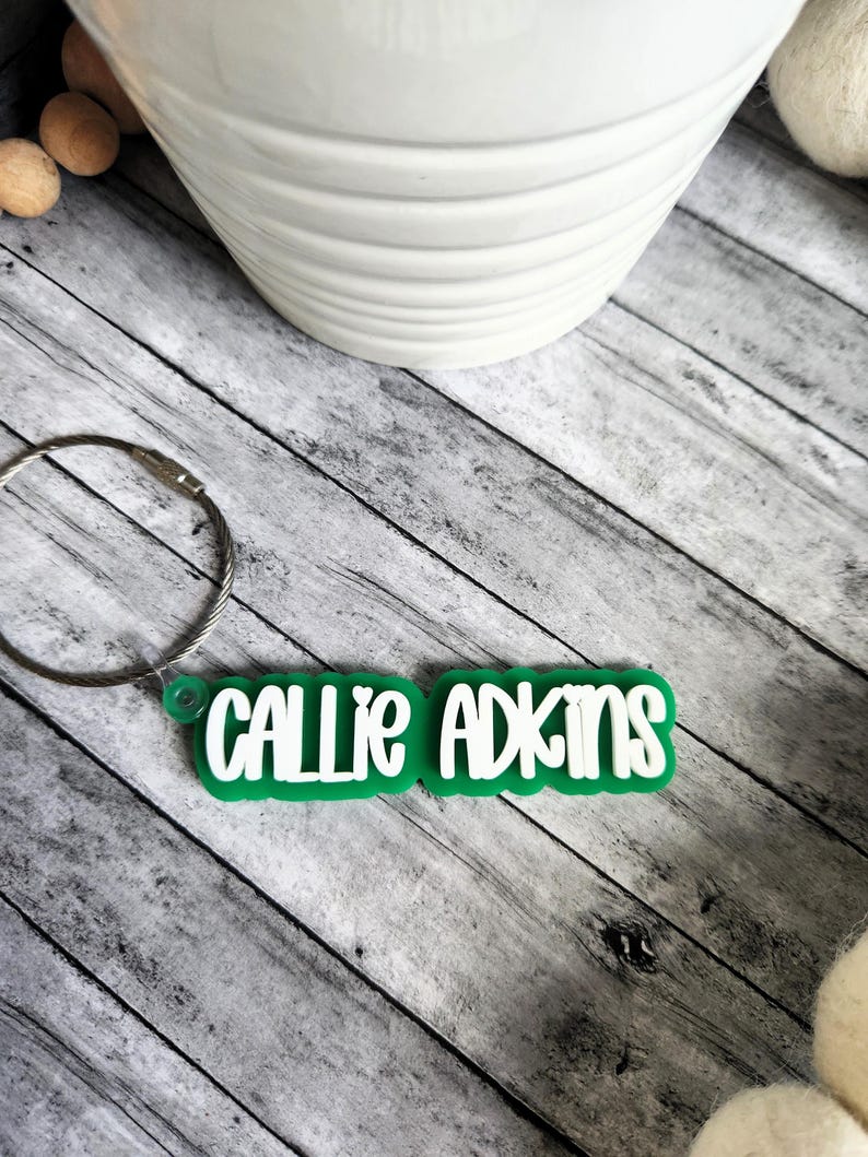 Backpack name tag, custom keychain, personalized name tag, diaper bag tag, back to school, teacher gift, gift for any occasion,lunch box tag