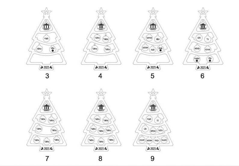 Custom Family Christmas Ornament| Big Family Name Christmas Tree 1-15 members|| Christmas Tree Ornament with Family Name 2023 | Big Family il_794xN.6221703416_nnue.jpg