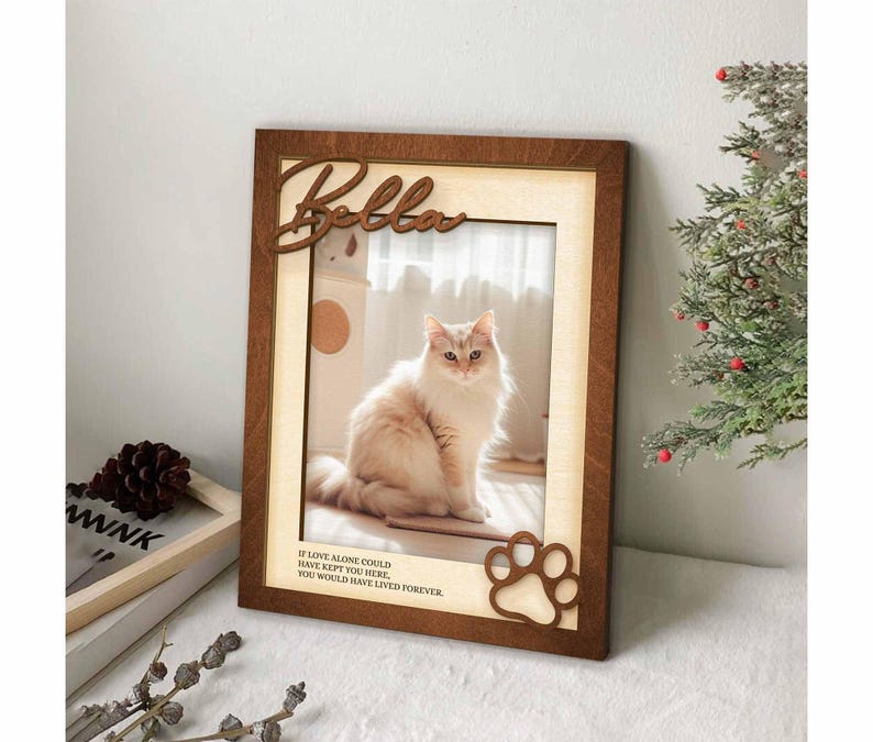 Personalized Pet Memorial Picture Frame, Pet Lover Photo Gift, Dog Keepsake Sign with Name, Cat Loss Gift, Pet Loss , Loss Of Dog