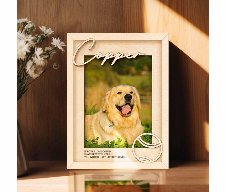 Personalized Pet Memorial Picture Frame, Pet Lover Photo Gift, Dog Keepsake Sign with Name, Cat Loss Gift, Pet Loss , Loss Of Dog